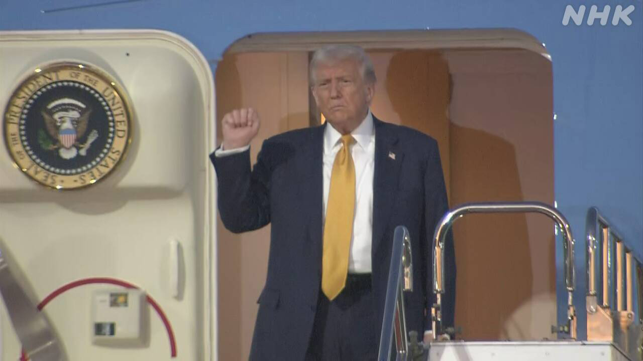 President trump meets with prime minister takaichi on the 28th of his arrival in Japan