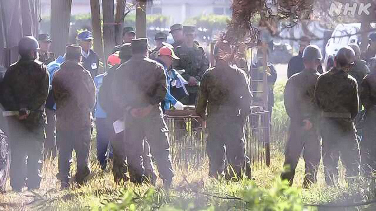 Akita prefecture selfdefence force trained to catch bears