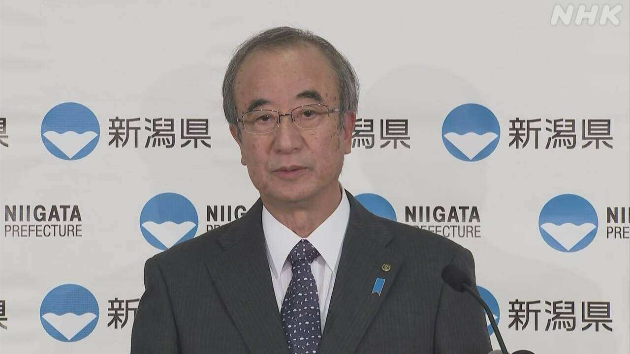 The governor of niigata prefecture approves the operation of the nuclear power plant