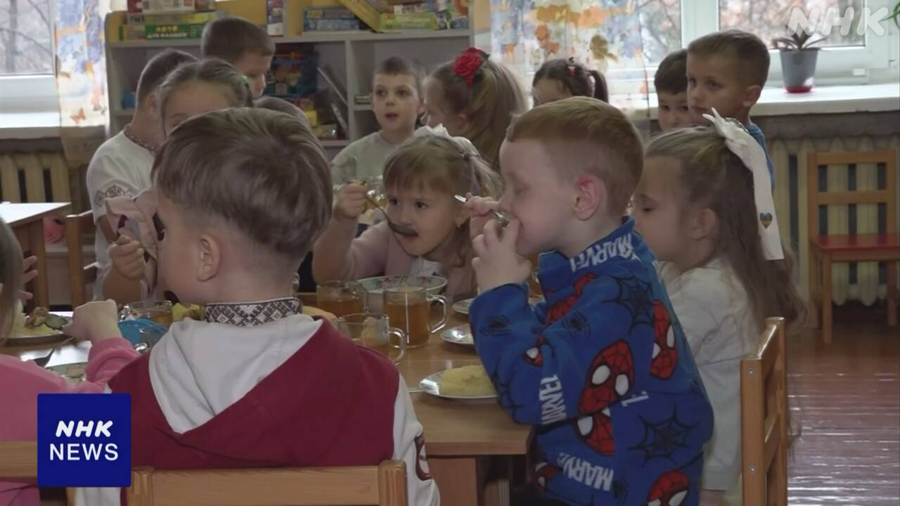 A company in yamagata prefecture, Ukraine, has set up a feeding center for kindergartens.