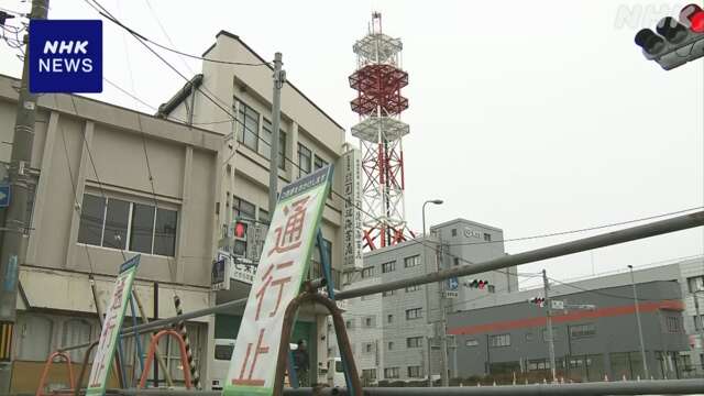 In aomori prefecture, the tower collapsed in the earthquake.