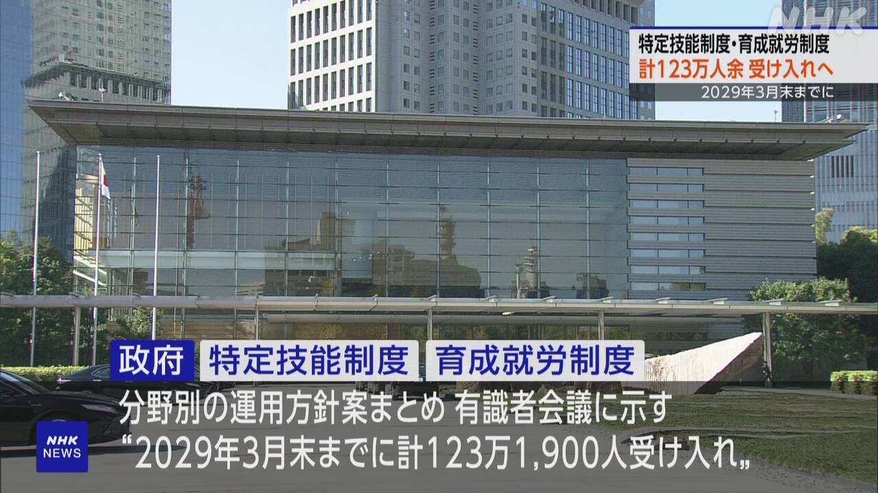 I want 1.23 million foreigners working in the two systems.