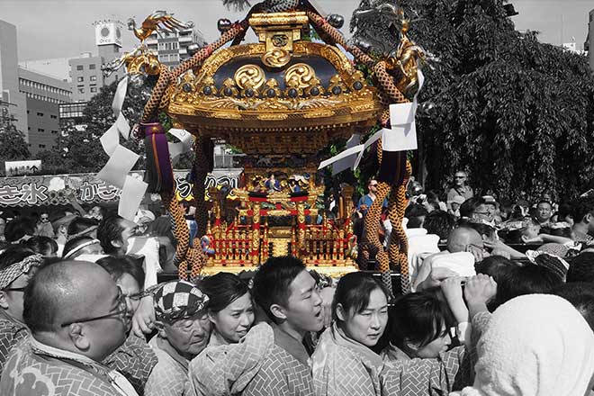 Sanja Festival (Asakusa Shrine in Tokyo; third weekend of May)