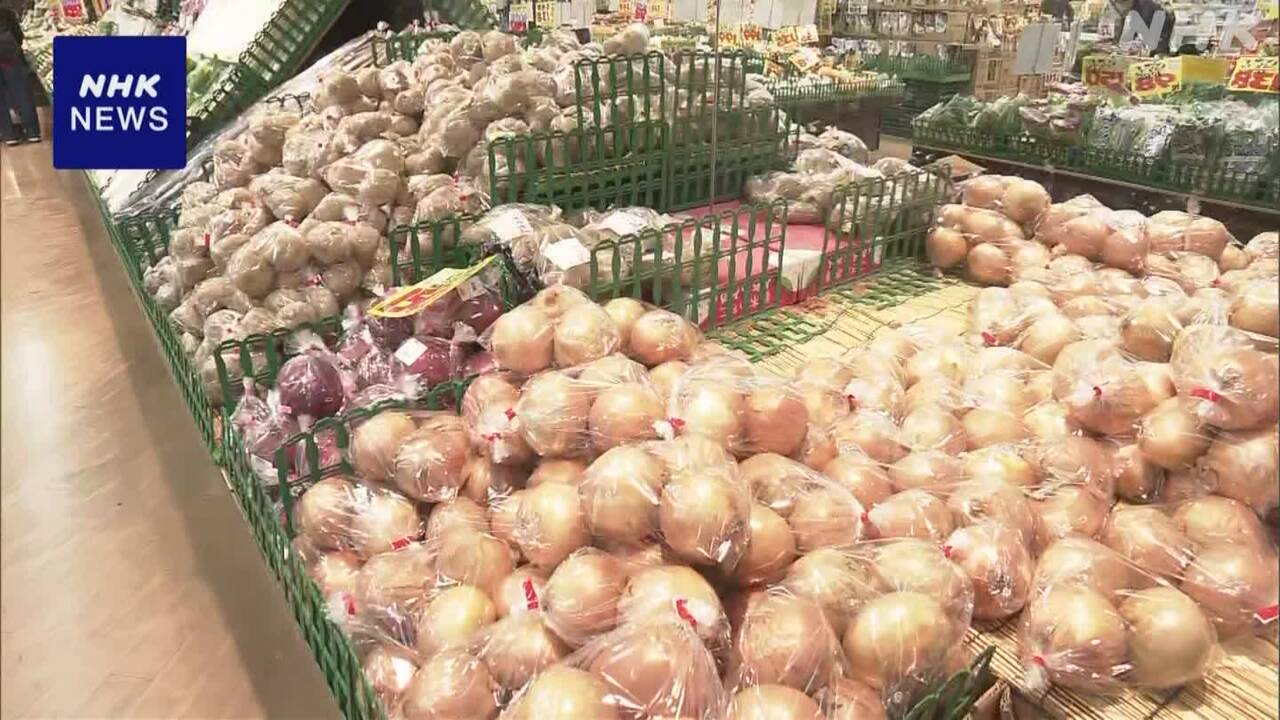 Potatoes" and "onions" are likely to be more than 30% higher in February.