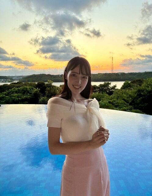 Out of this world! Surprised by the "American size"! Sara Sasaki, an analyst at Shizuoka Asahi Broadcasting Corporation, received a lot of feedback for her post, "Very voluminous" and "It's huge!
