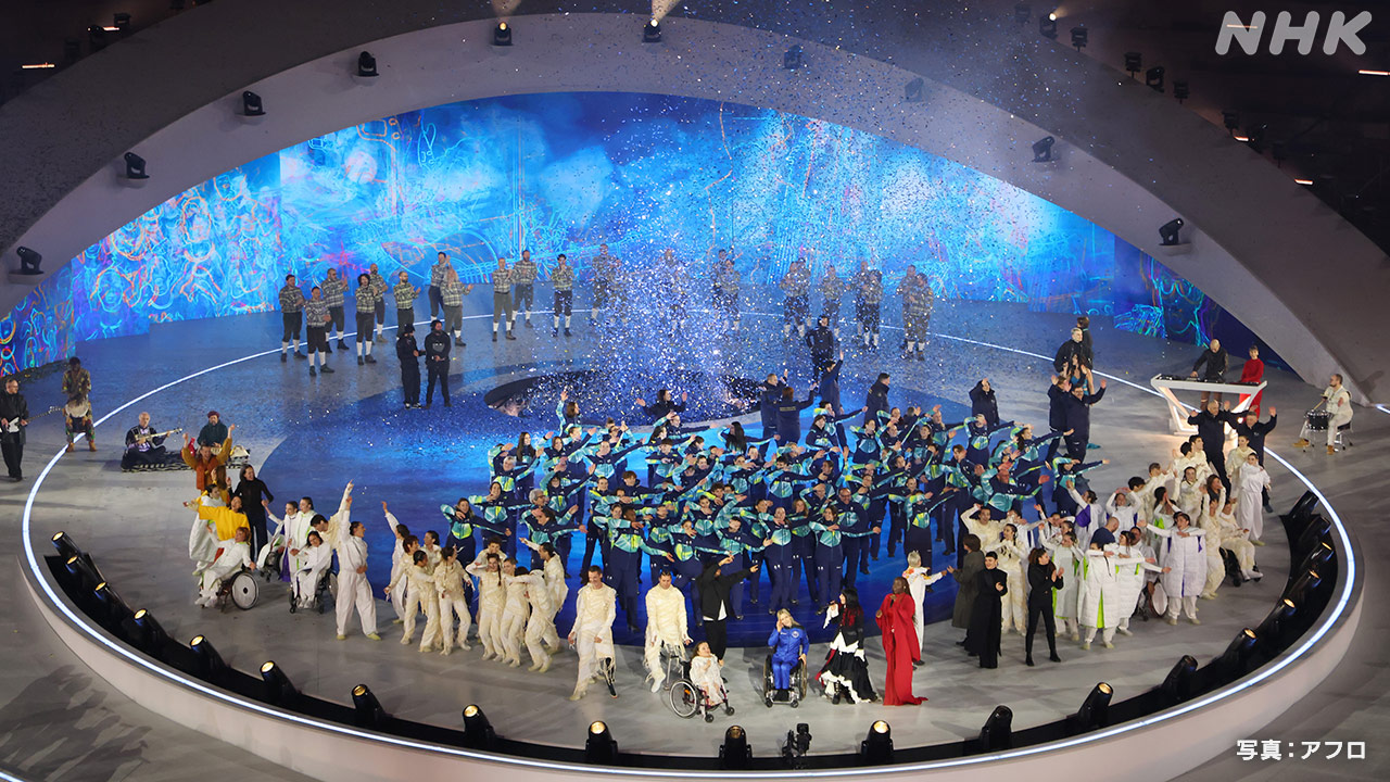There was an opening ceremony of the Paralympic Games in Italy.