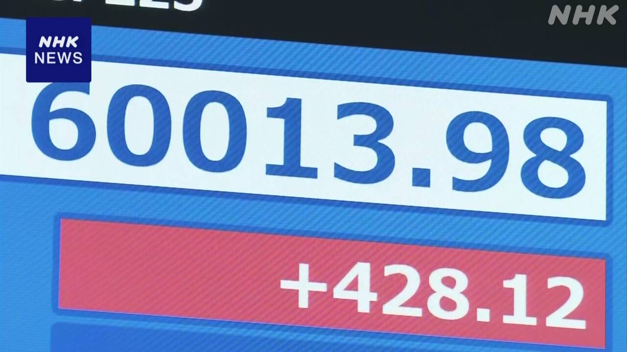 Price of the stock For the first time, it went higher than 60,000 yen.