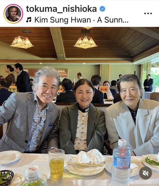 相変わらずダンディー!柴田恭兵、74歳現在の姿に騒然89歳大御所の姿も...西岡徳馬が公開