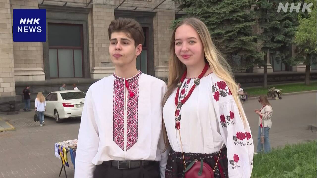 Ukraine's "Vyshyvanka Day" Wearing Traditional Clothes