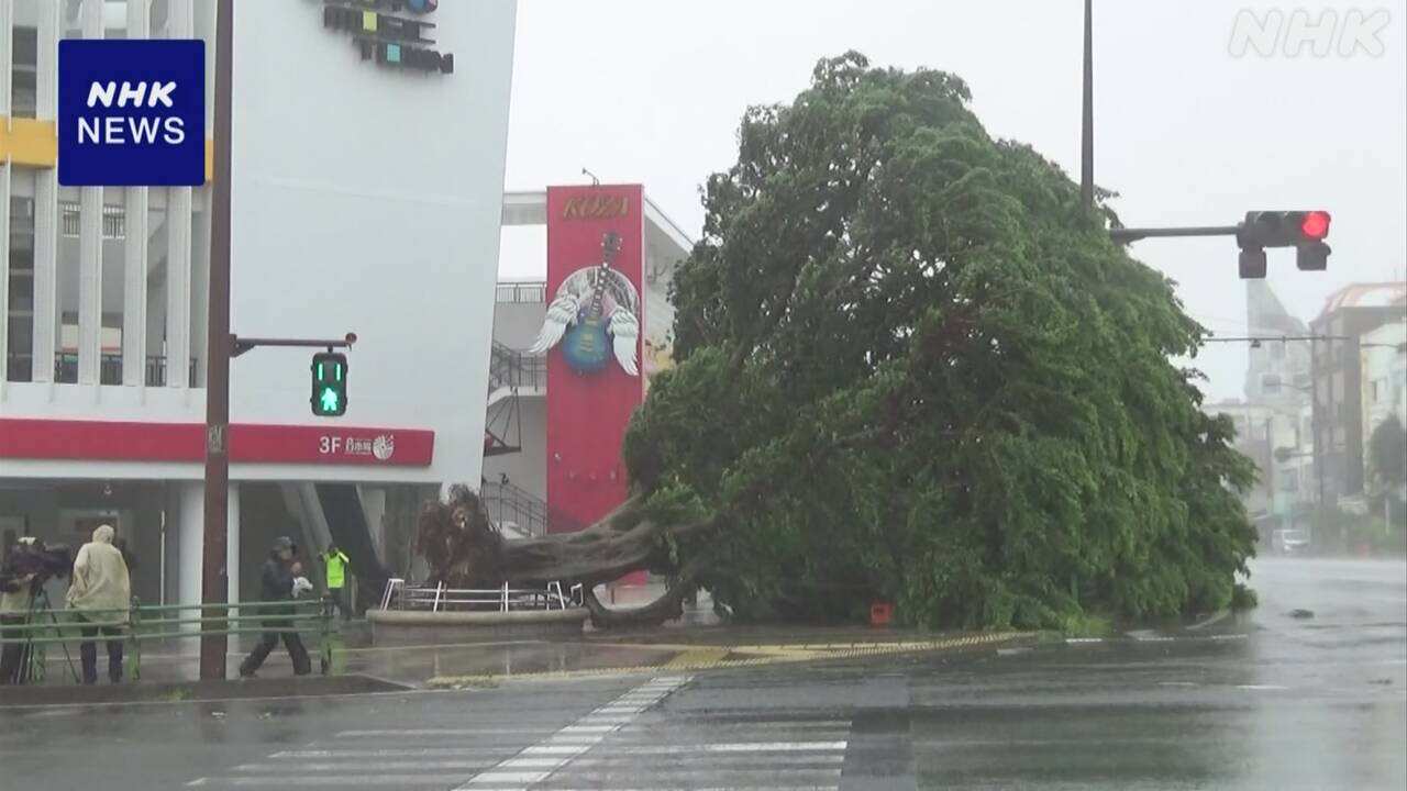 Typhoon No. 6 is moving near Okinawa. Be careful.