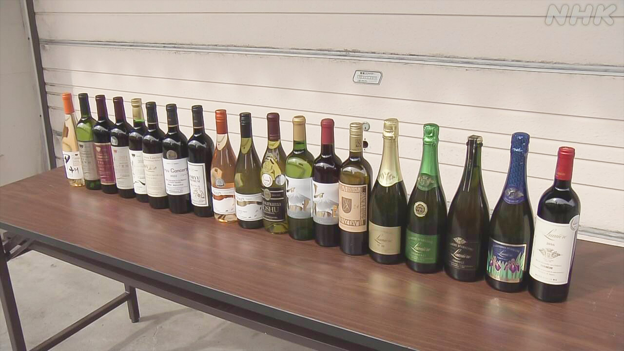 A lot of wine is being exported from Yamanashi Prefecture to Brazil.