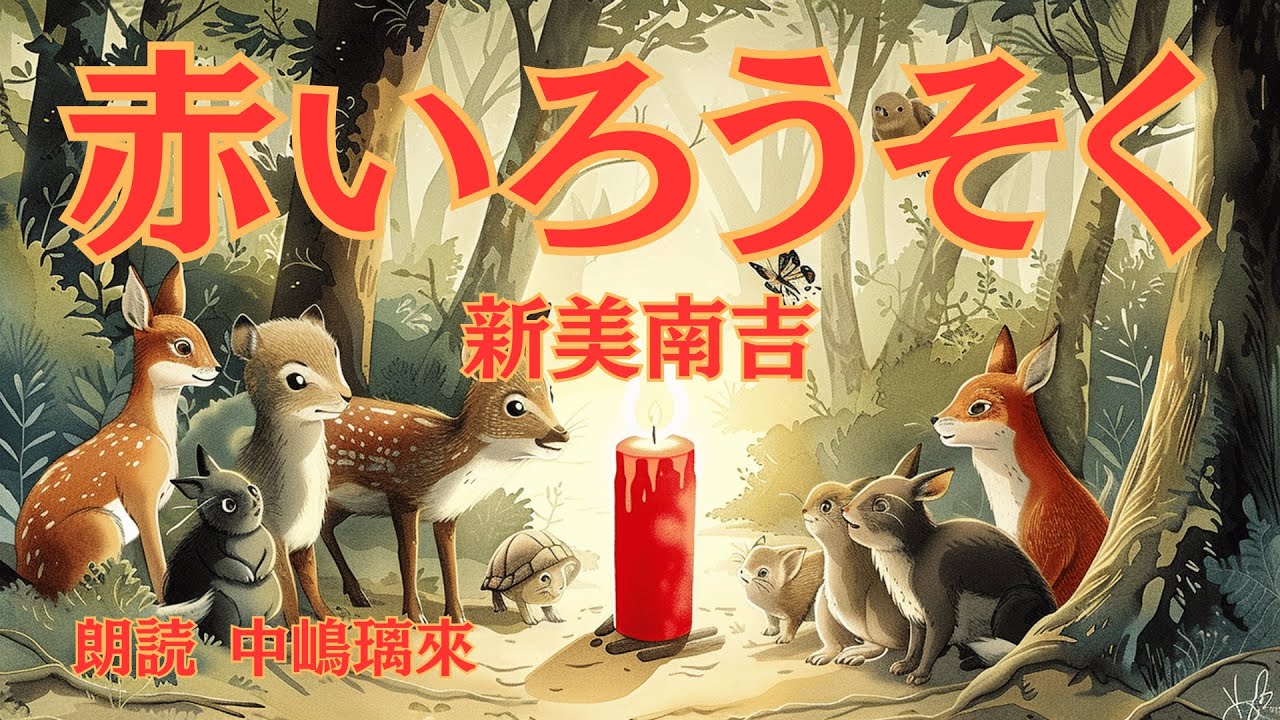[Recommended for read-aloud] Enjoy 'The Red Candle' by Nankichi Niimi with sound and pictures | Classic reading | Rira Nakajima