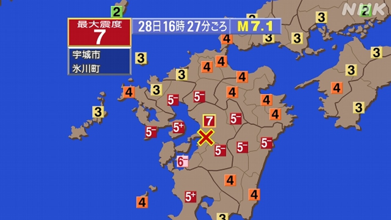 Kumamoto Earthquake: Be Vigilant for Major Earthquakes for About a Week