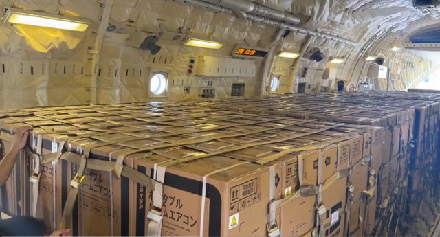 Bic Camera truck draws attention in Defense Ministry's video post of '300 air conditioners'; company says 'quickly provided sales inventory'