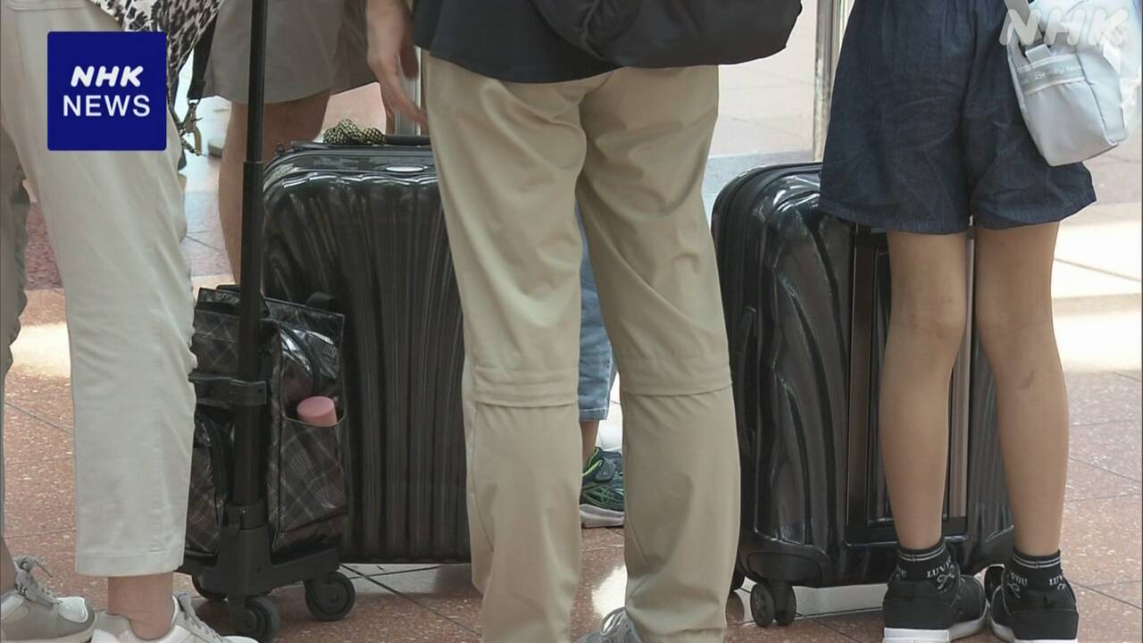 Haneda Airport: "Check in your luggage 30 minutes before boarding"