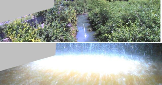 River monitoring live camera possibly submerged -- Chiba heavy rain, Murata River footage goes underwater: "I've never seen anything like this"