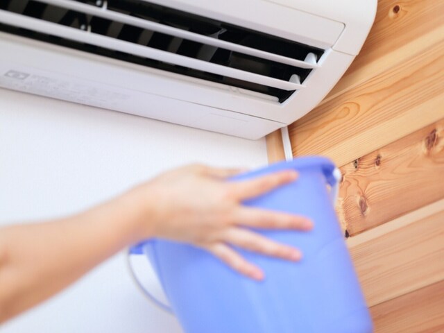 Q. Water drips immediately after turning off the air conditioner. Is it a malfunction?