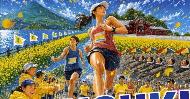 "The rapeseed flowers look wrong" - Marathon poster said to be made by illustrator draws criticism; organizers admit AI use and apologize