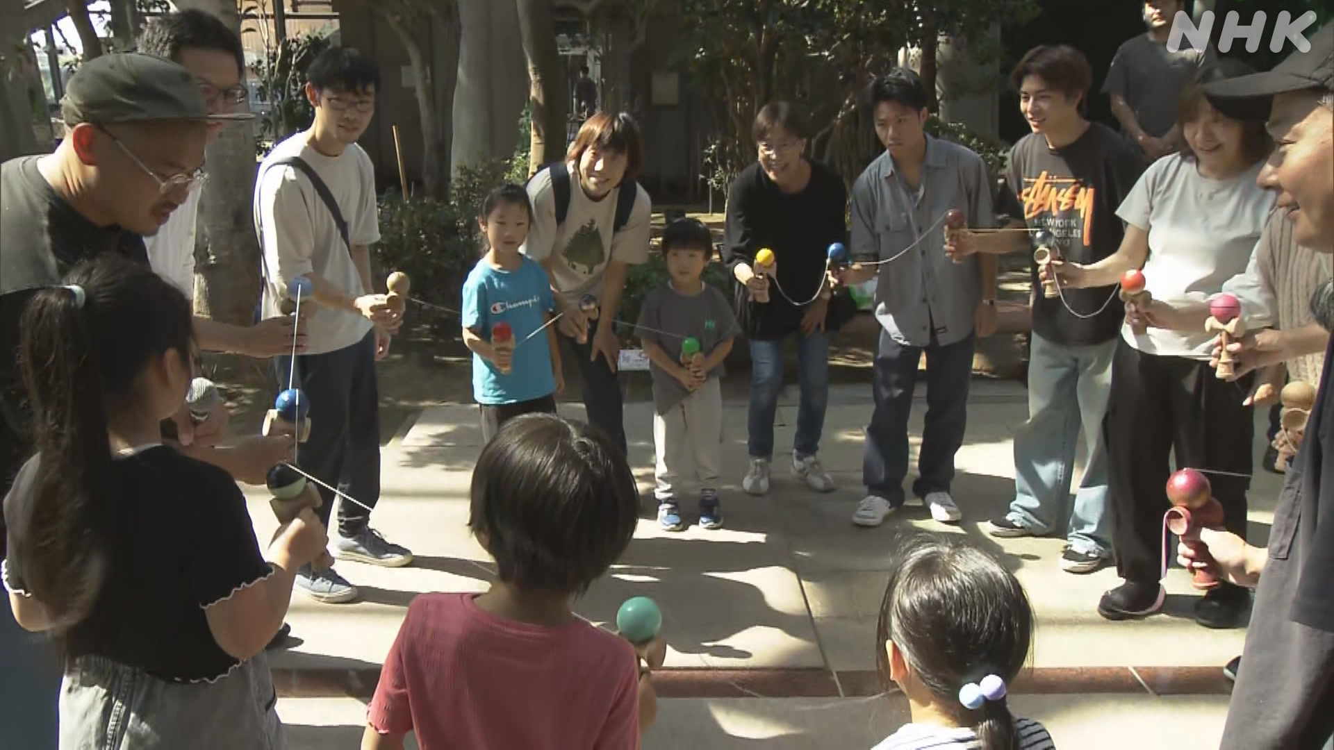 Kushiro City, Hokkaido: There was an event to play with kendama.