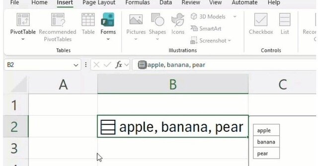 Excel to change a 40-year-old principle: new feature to handle multiple values in a single cell