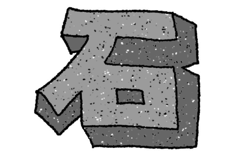Kanji with the stone radical