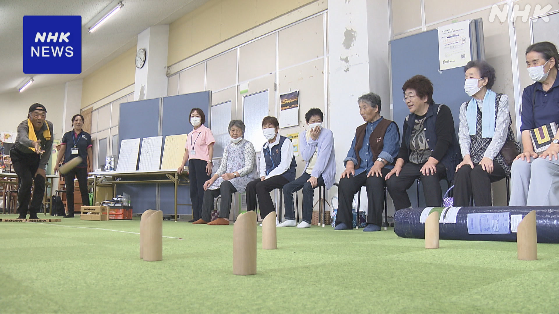 People affected by the earthquake in Ishikawa Prefecture enjoy a Finnish sport