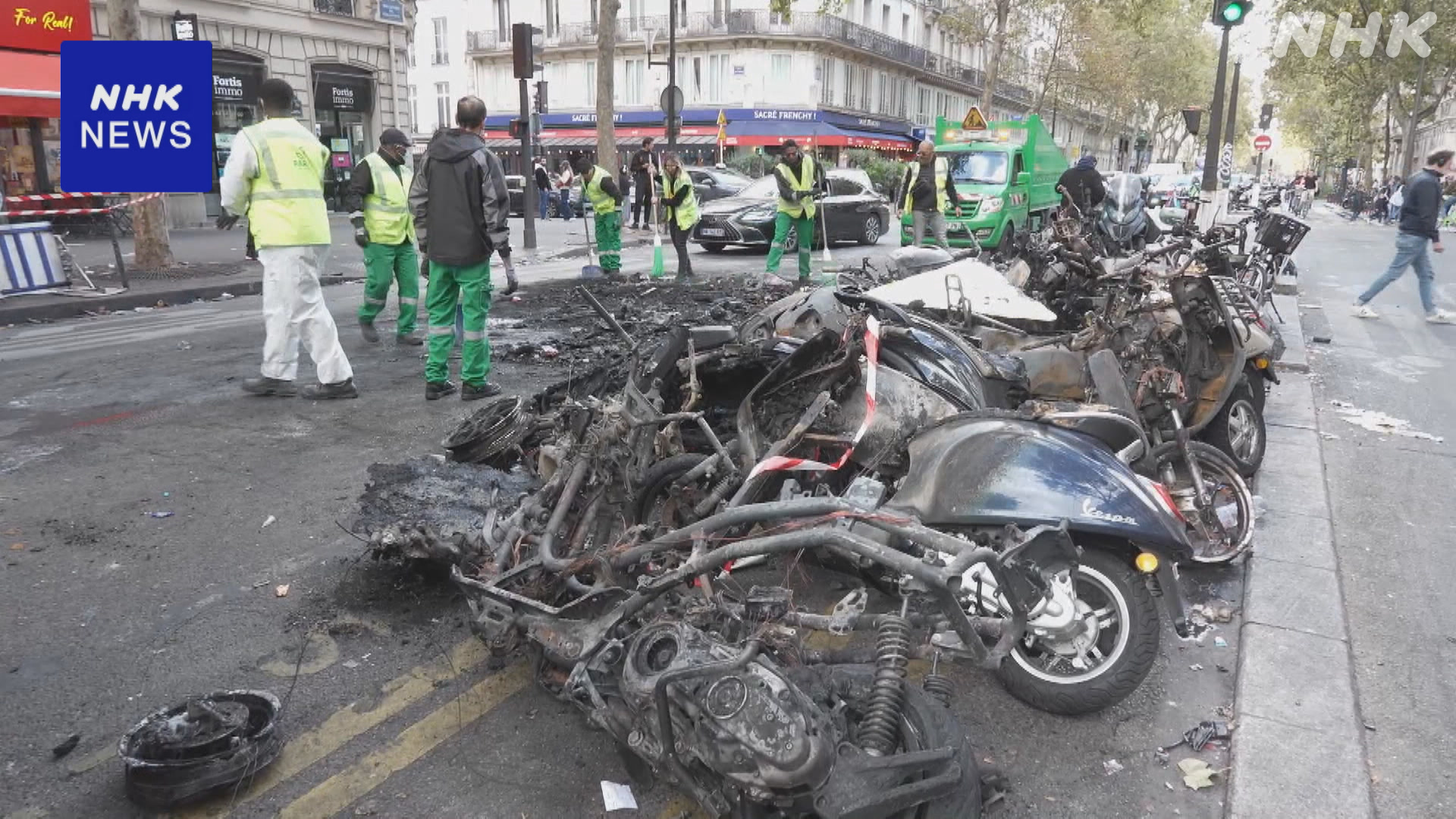 Protests are growing in France and have also spread to Italy.